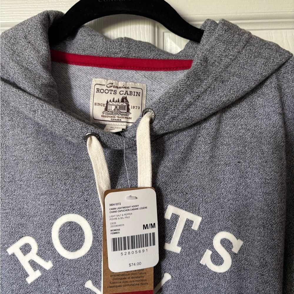 Roots Gray Hoodie Sweater - Picture 2 of 3